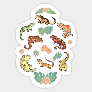 Gecko family Sticker